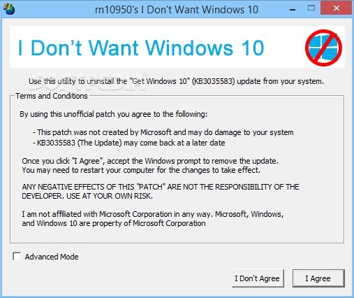 Πώς να ξεφορτωθείτε την ειδοποίηση "Get Windows 10" i-don-t-want-windows-10 Windows 10