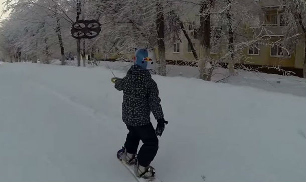 Droneboarding in the snow is the latest sport that is exciting 1 droneboarding
