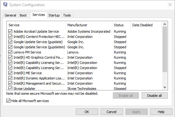 Windows 10 CPU Temperature: How to Fix Your... Hot PC! 3 Disabling-all-Microsoft-services-using-msconfig