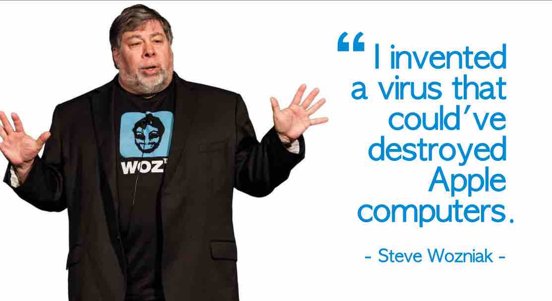 Steve Wozniak: Επινόησα έναν Mac Virus αλλά τον κατέστρεψα γιατί... 1 Steve Wozniak: Επινόησα έναν Mac Virus αλλά τον κατέστρεψα γιατί...