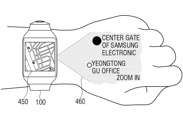 Samsung patent turns your wrist into a SmartWatch 1 Samsung-smartwatch-projector-patent