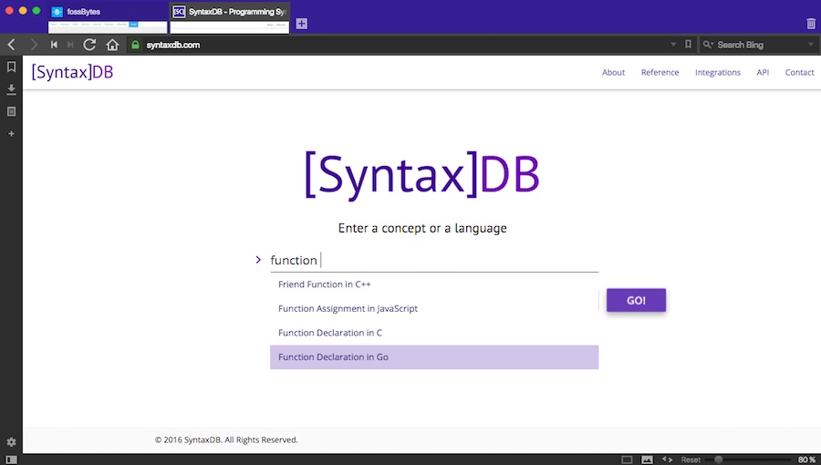 SyntaxDB| Γνωρίστε το τέλειο Programming Syntax Search Engine για τους Coders