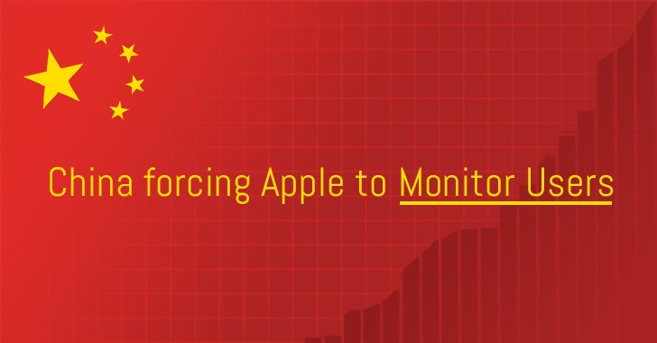 China forces Apple to monitor its users 1 China