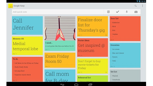 Νέες ενημερώσεις στην εφαρμογή Google Keep 1 Google Keep