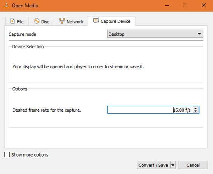 Καταγραφή οθόνης σε βίντεο με το VLC media player