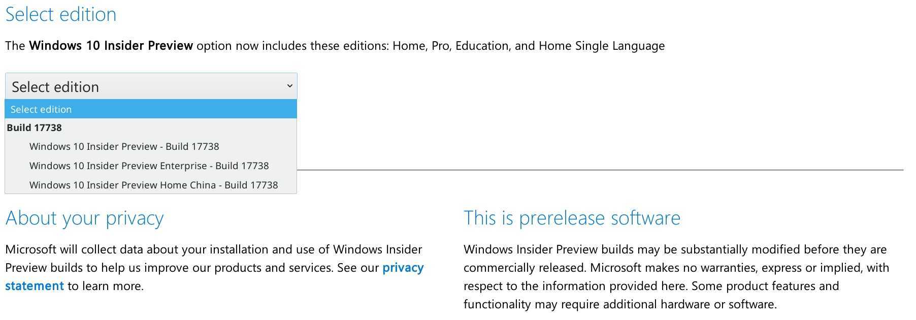 Windows 10 Build 17738 download official ISO 2 Windows 10 Build 17738 download official ISOs
