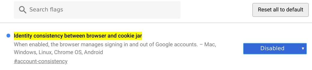 Chrome disable auto login 2 chrome