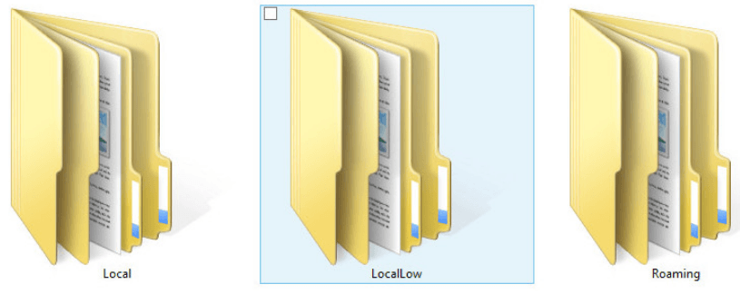 Local, LocalLow και Roaming τι κάνουν οι φάκελοι των Windows