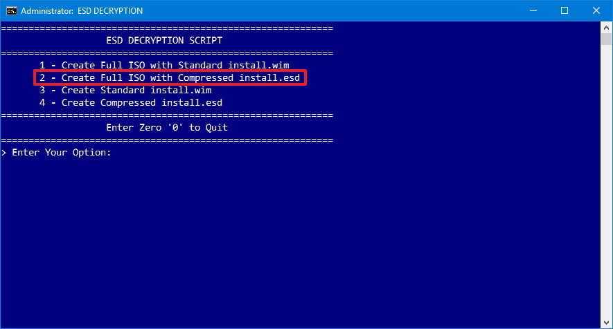 Windows 10 October 2018 Update RTM ESD to ISO