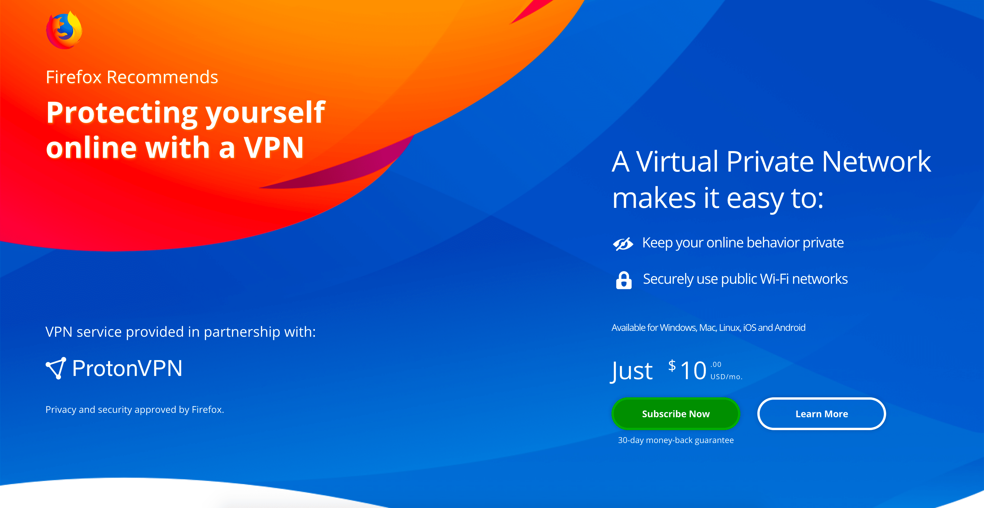 Firefox with ProtonVPN, Mozilla's new partnership 1 Firefox