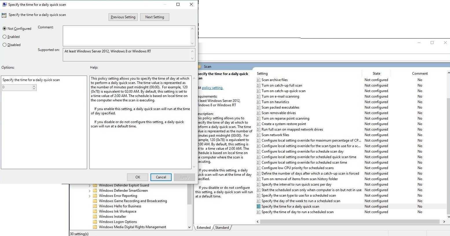 Windows Defender ενεργοποίηση αυτόματου scan 3 Windows Defender ενεργοποίηση αυτόματου scan
