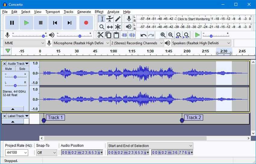 Audacity : Χωρίστε, ενώστε αρχεία ήχου mp3 στα Windows 10 2 Audacity : Χωρίστε, ενώστε αρχεία ήχου mp3 στα Windows 10