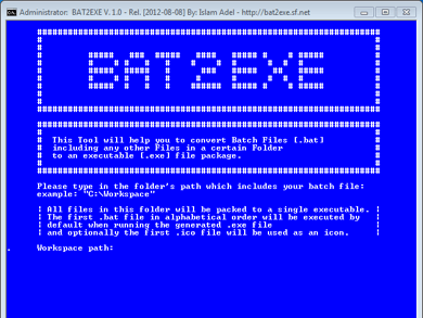 BAT σε EXE αυτόματη και εύκολη μετατροπή 1 bat