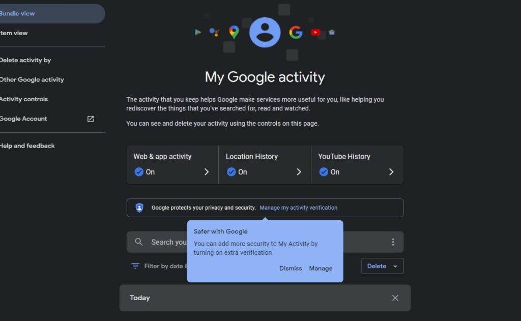 Google My activity