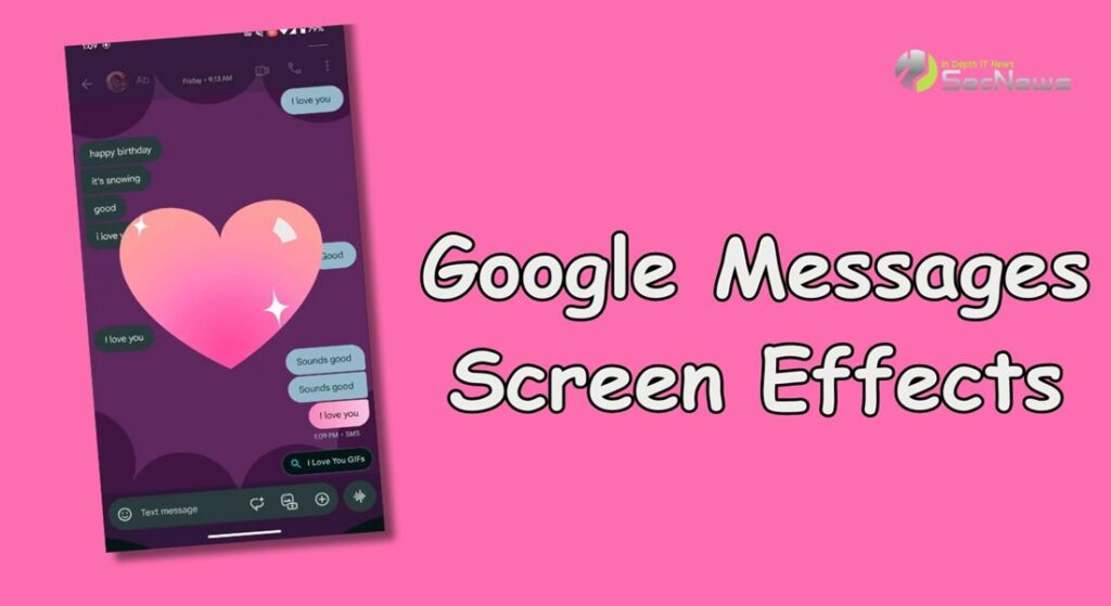 Google Messages Screen Effects
